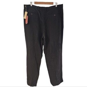 Tommy Bahama Greyston Island Black Silk Blend Pants Men’s 38x30 NWT Quiet Luxury